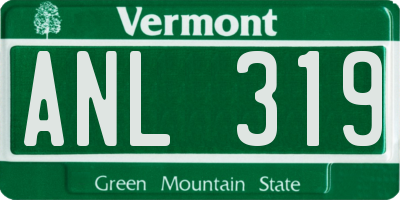 VT license plate ANL319