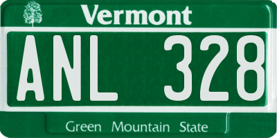 VT license plate ANL328