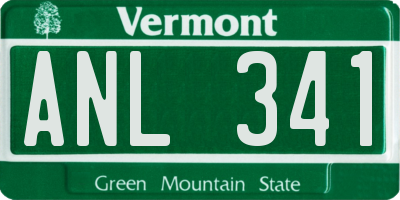VT license plate ANL341