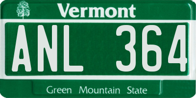 VT license plate ANL364