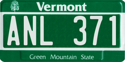 VT license plate ANL371