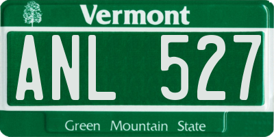 VT license plate ANL527