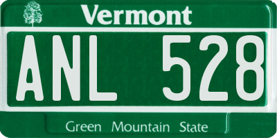 VT license plate ANL528