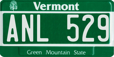 VT license plate ANL529