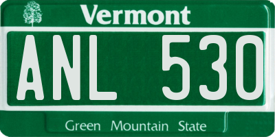 VT license plate ANL530
