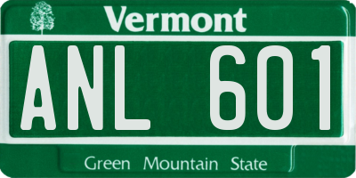 VT license plate ANL601