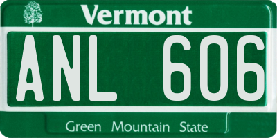 VT license plate ANL606