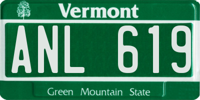 VT license plate ANL619
