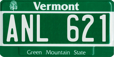 VT license plate ANL621