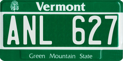VT license plate ANL627
