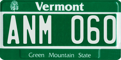 VT license plate ANM060