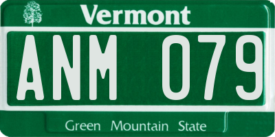 VT license plate ANM079