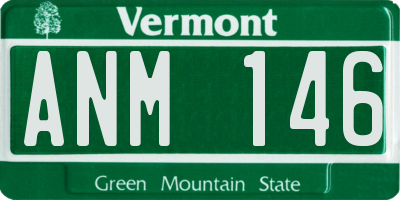 VT license plate ANM146