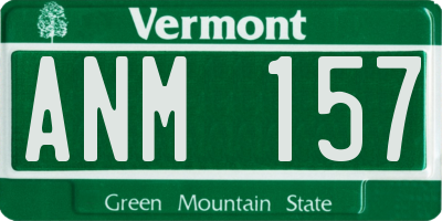VT license plate ANM157