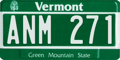 VT license plate ANM271