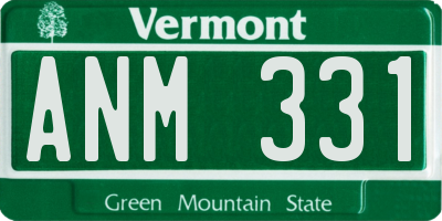 VT license plate ANM331