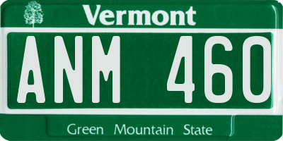 VT license plate ANM460