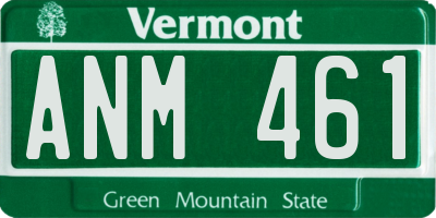 VT license plate ANM461