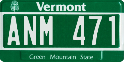 VT license plate ANM471
