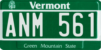 VT license plate ANM561
