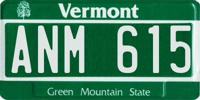 VT license plate ANM615