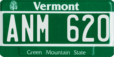 VT license plate ANM620