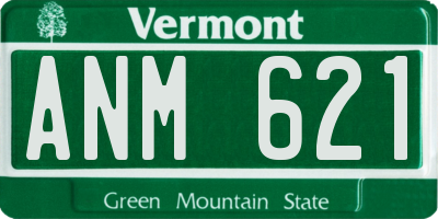 VT license plate ANM621