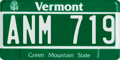 VT license plate ANM719