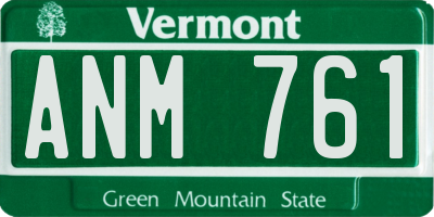 VT license plate ANM761