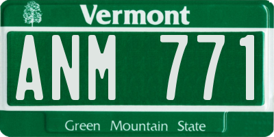 VT license plate ANM771