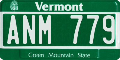 VT license plate ANM779