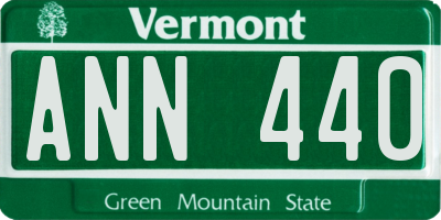VT license plate ANN440