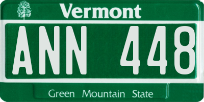 VT license plate ANN448