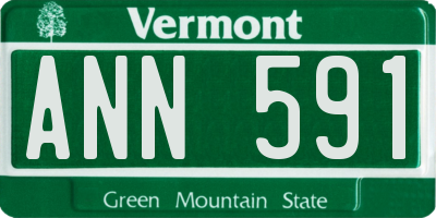 VT license plate ANN591