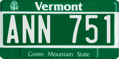 VT license plate ANN751