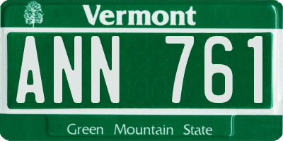 VT license plate ANN761
