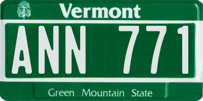 VT license plate ANN771