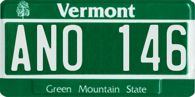 VT license plate ANO146