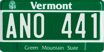 VT license plate ANO441