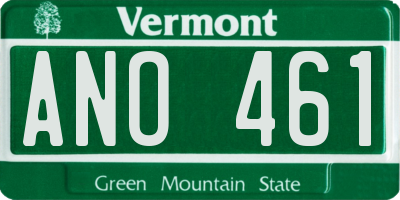VT license plate ANO461