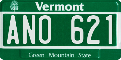 VT license plate ANO621