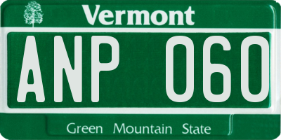 VT license plate ANP060
