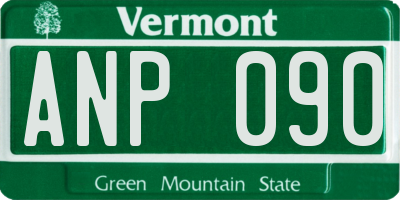 VT license plate ANP090