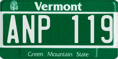 VT license plate ANP119
