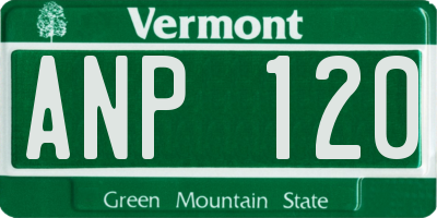 VT license plate ANP120