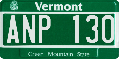 VT license plate ANP130