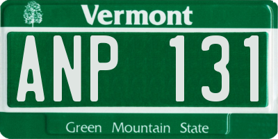VT license plate ANP131