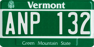 VT license plate ANP132