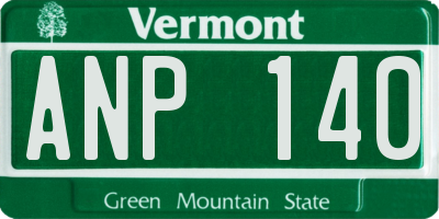 VT license plate ANP140