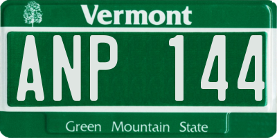 VT license plate ANP144